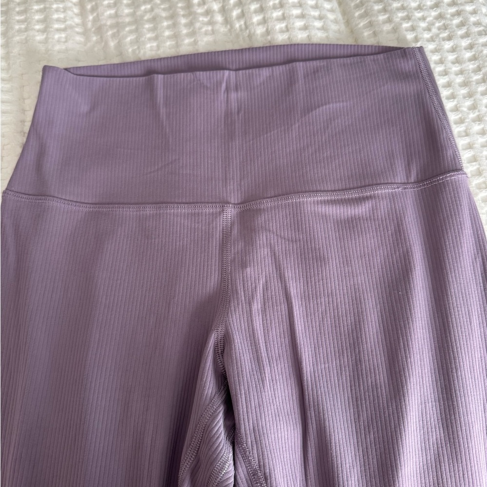 Lululemon Align Purple Ribbed Leggings 25 inch - Picture 3 of 6
